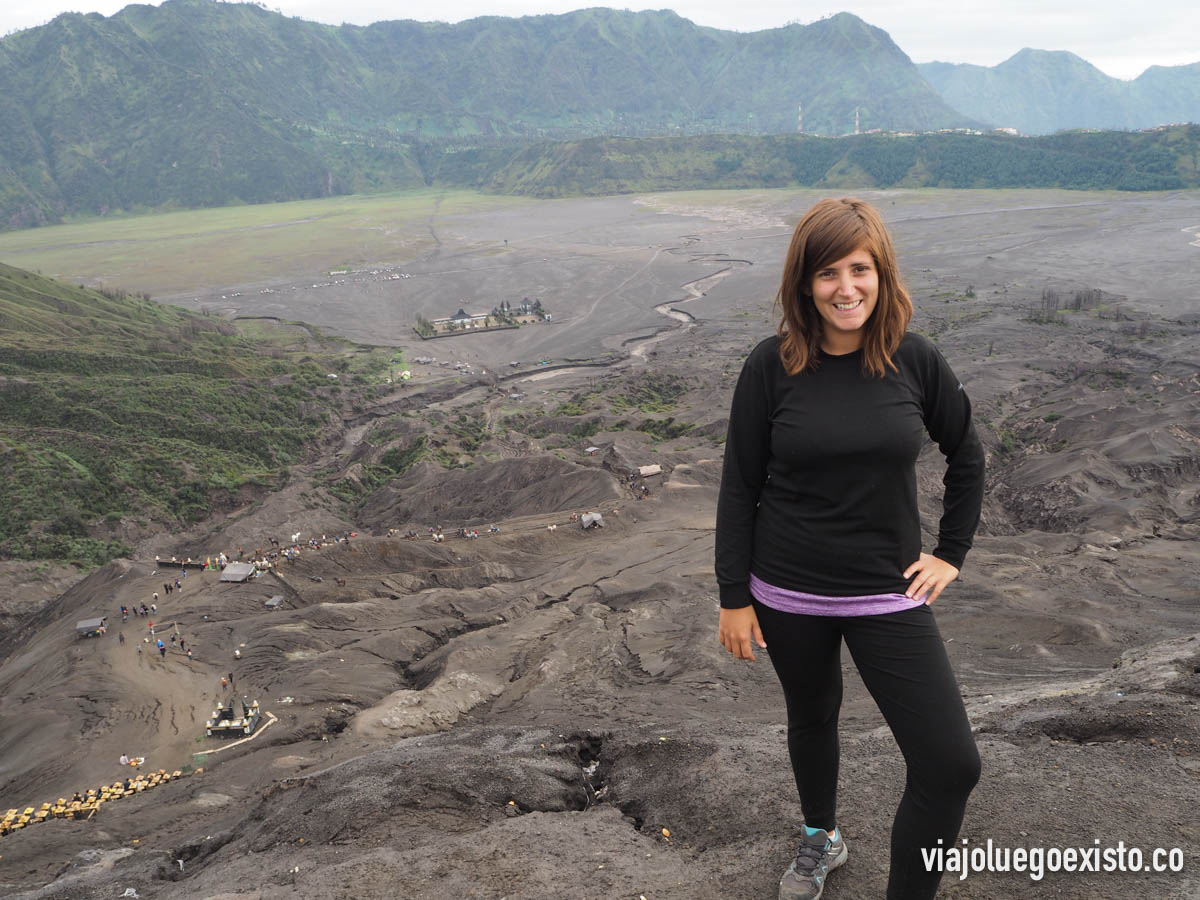  Vistas desde el cráter del Bromo. 