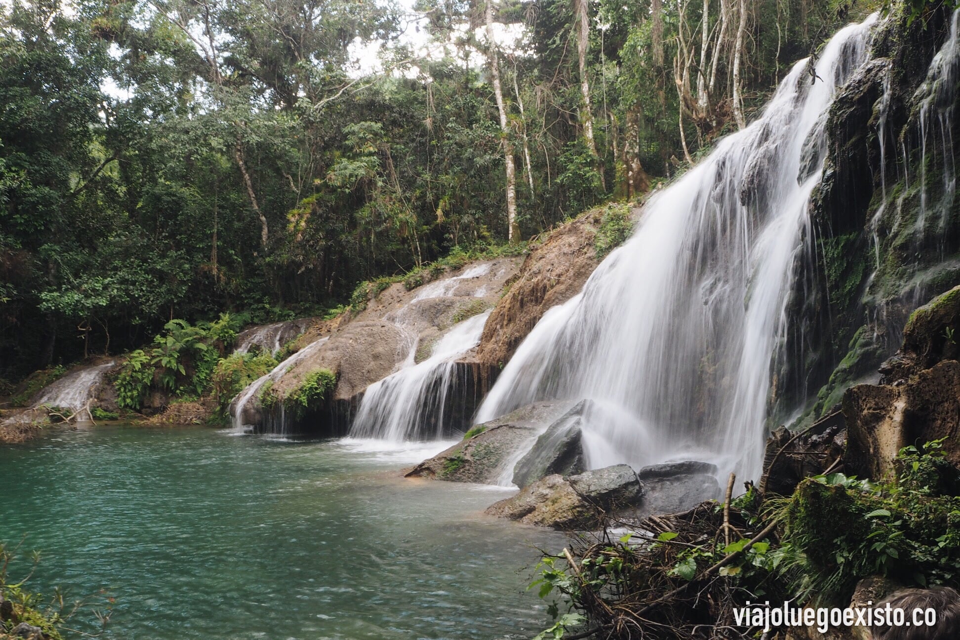  La poza donde se bañaba todo el mundo y que conseguí que pareciera que está vacía.&nbsp; 